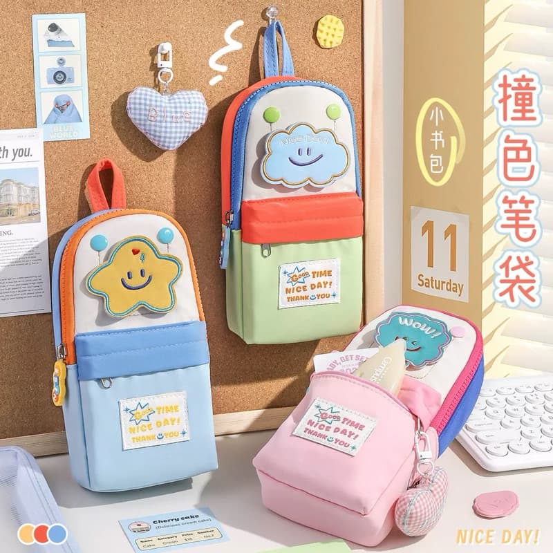 Estojo Para lápis Escolar Com Grande Capacidade Fofo