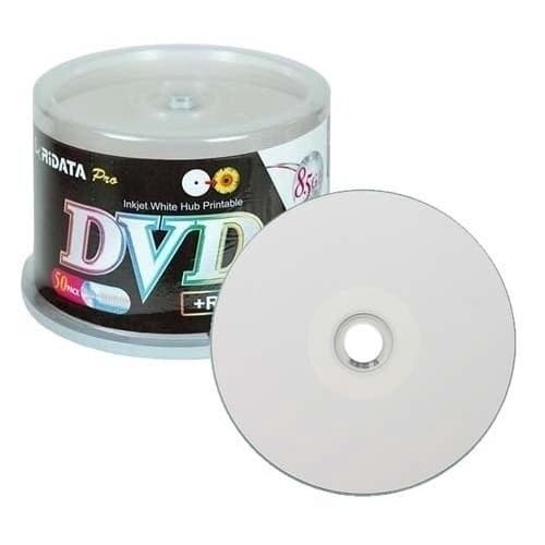 Disco Virgem Dvd+r Dl Ridata Printable 8x Por 10 Unidades