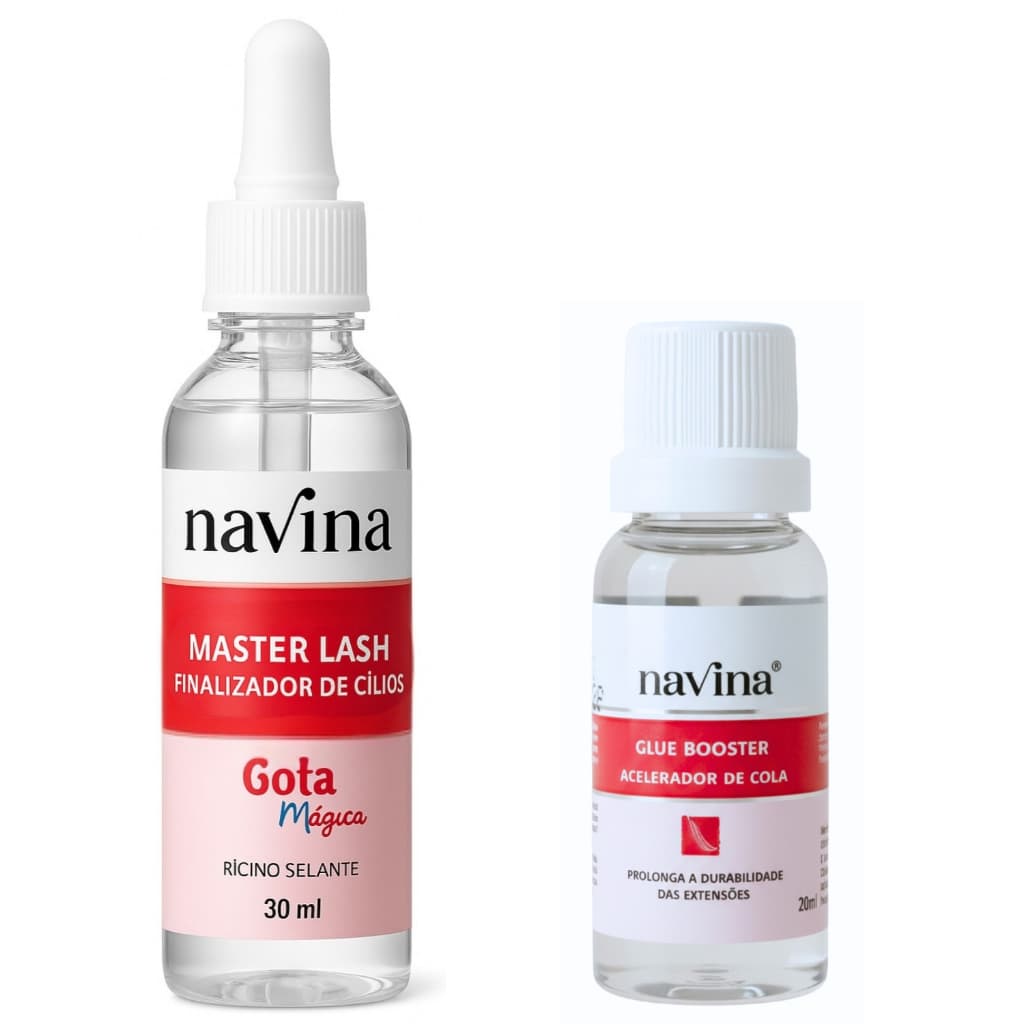 Finalizador De Cílios Navina + Acelerador Secagem De Cola