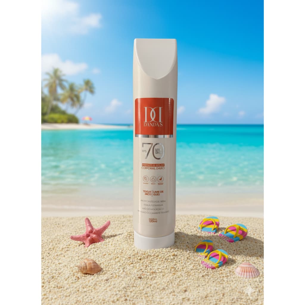 Protetor Solar DANDAS  70 FPS 150 ML Toque Seco