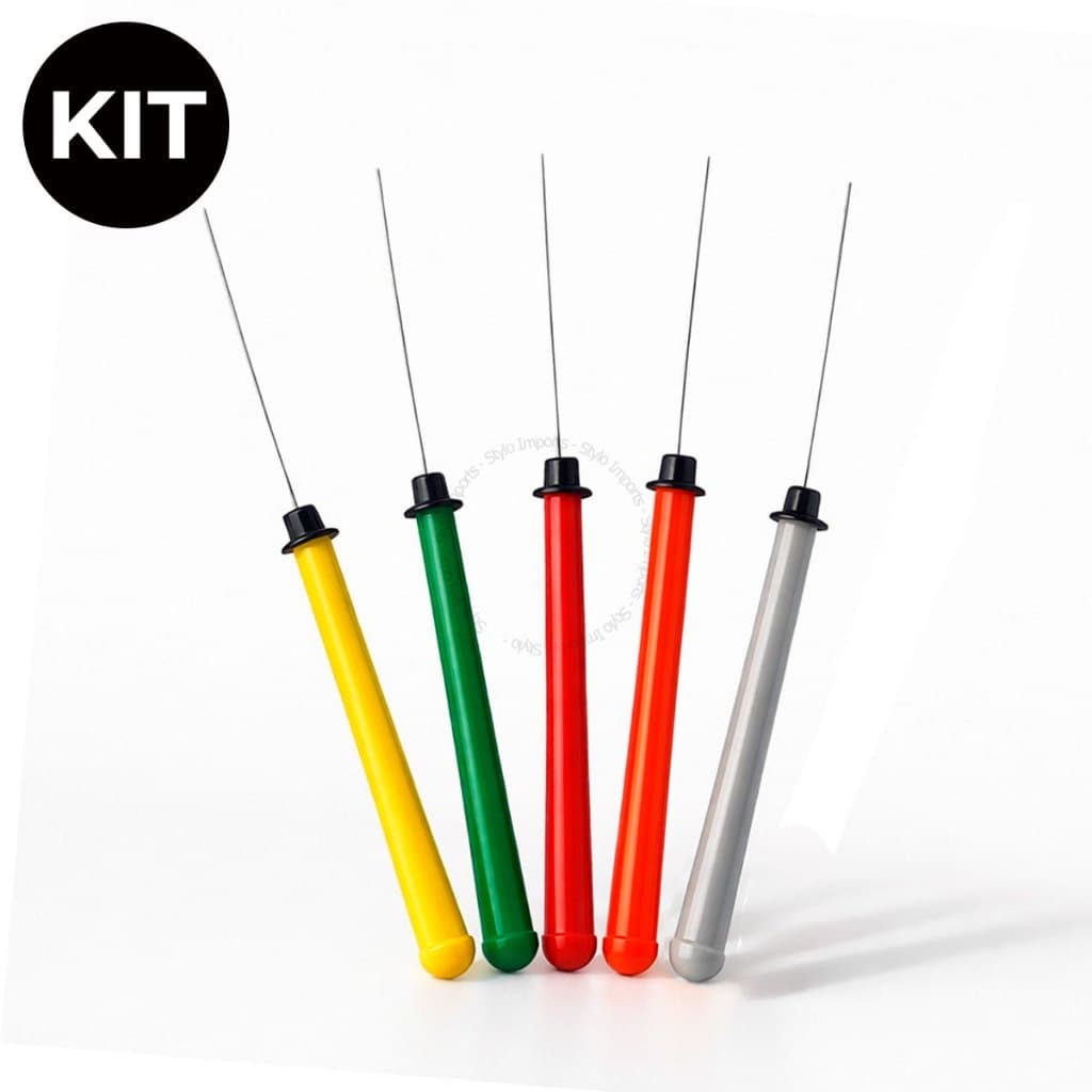 Agulha Desentupidor Boca de Fogão Desentupir Kit 04 / 50