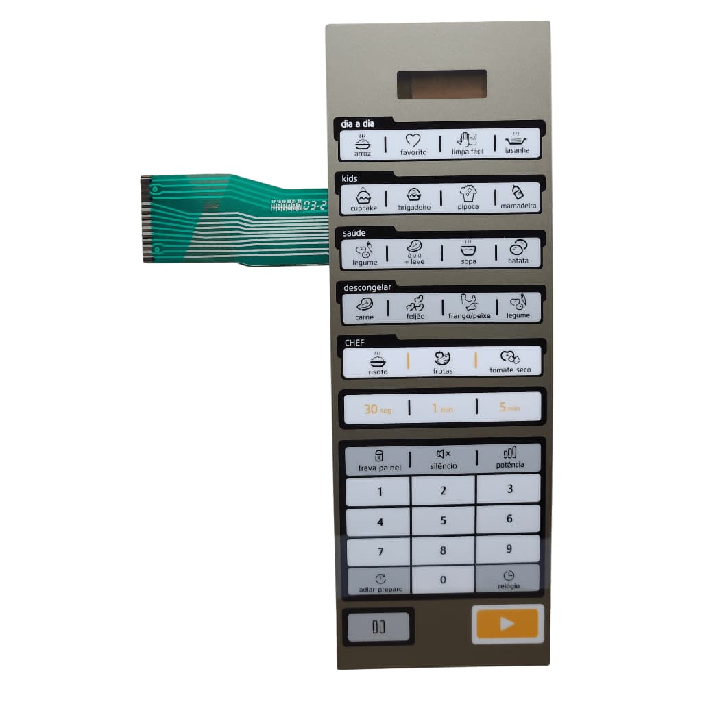 Membrana Teclado Microondas Midea MTAE41 MTAE42
