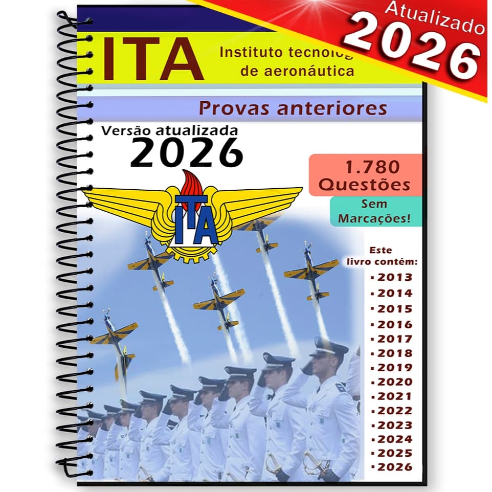Ita 2026 Provas Anteriores 2013 A 2026 + gabaritos