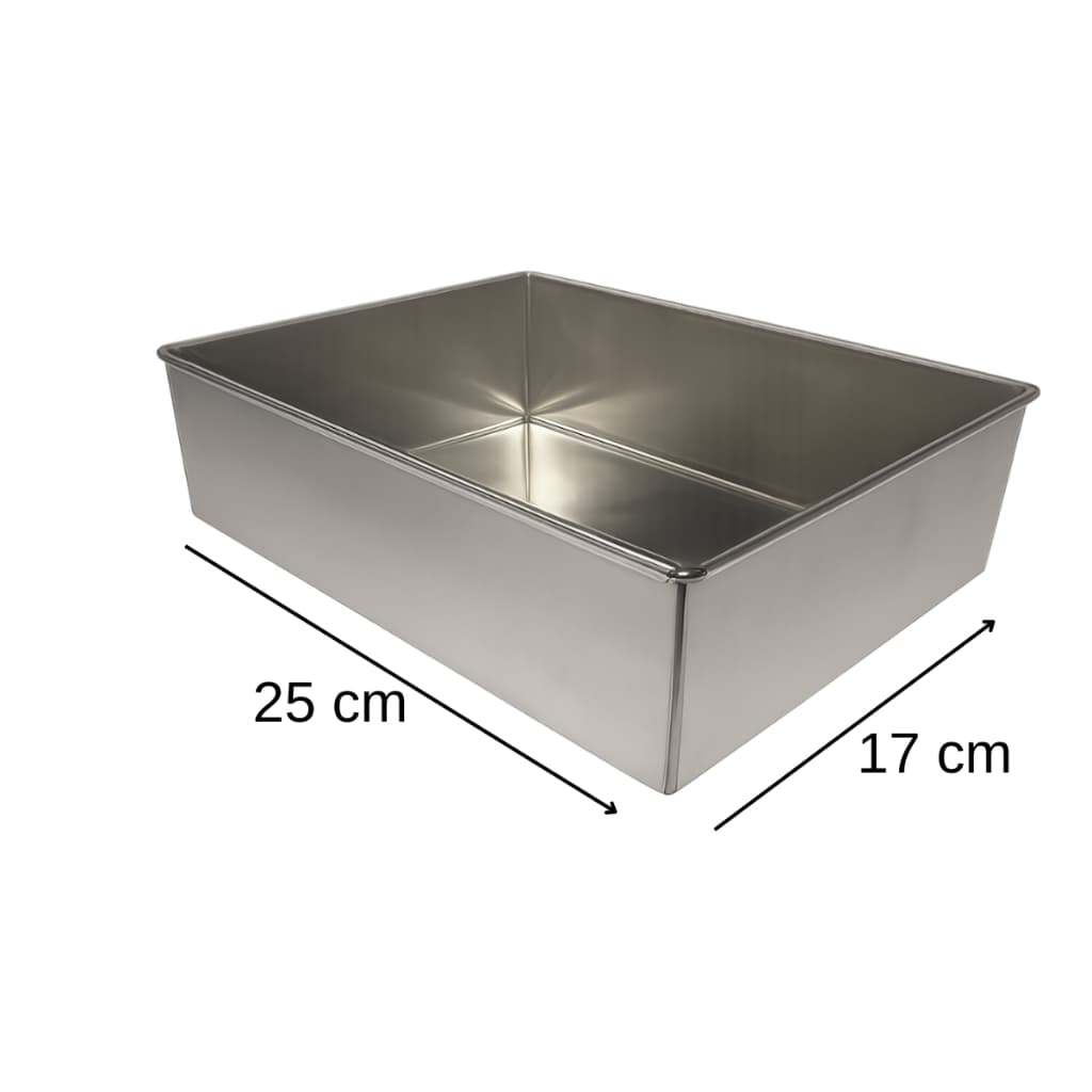 Forma de Bolo Retangular Assadeira Alta 25x17x10