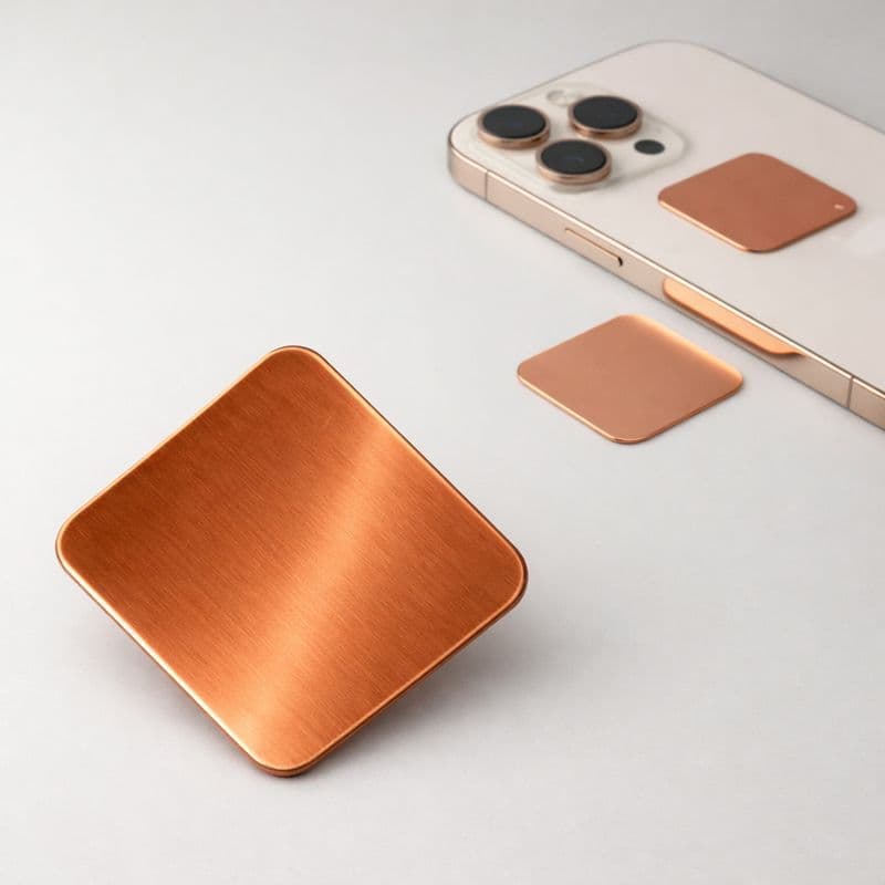 Mini Placa Anti Radiação Em Cobre 100% Puro (3 X 3 Cm) ou (5 X 5 Cm)