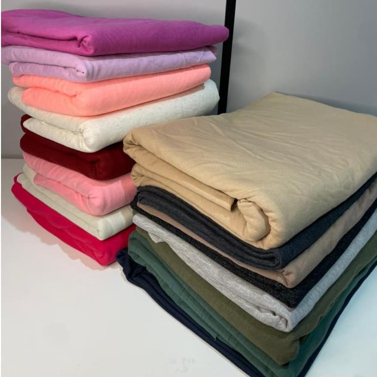 Retalho Moletinho / Moletom sem Felpa - Liso - Para Bermuda, Calça, Casaco - Masculino e Feminino