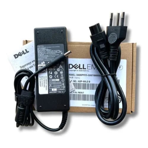 Carregador P/ Dell 65w 19.5v Plug Fino 4.5x3.0mm Notebook