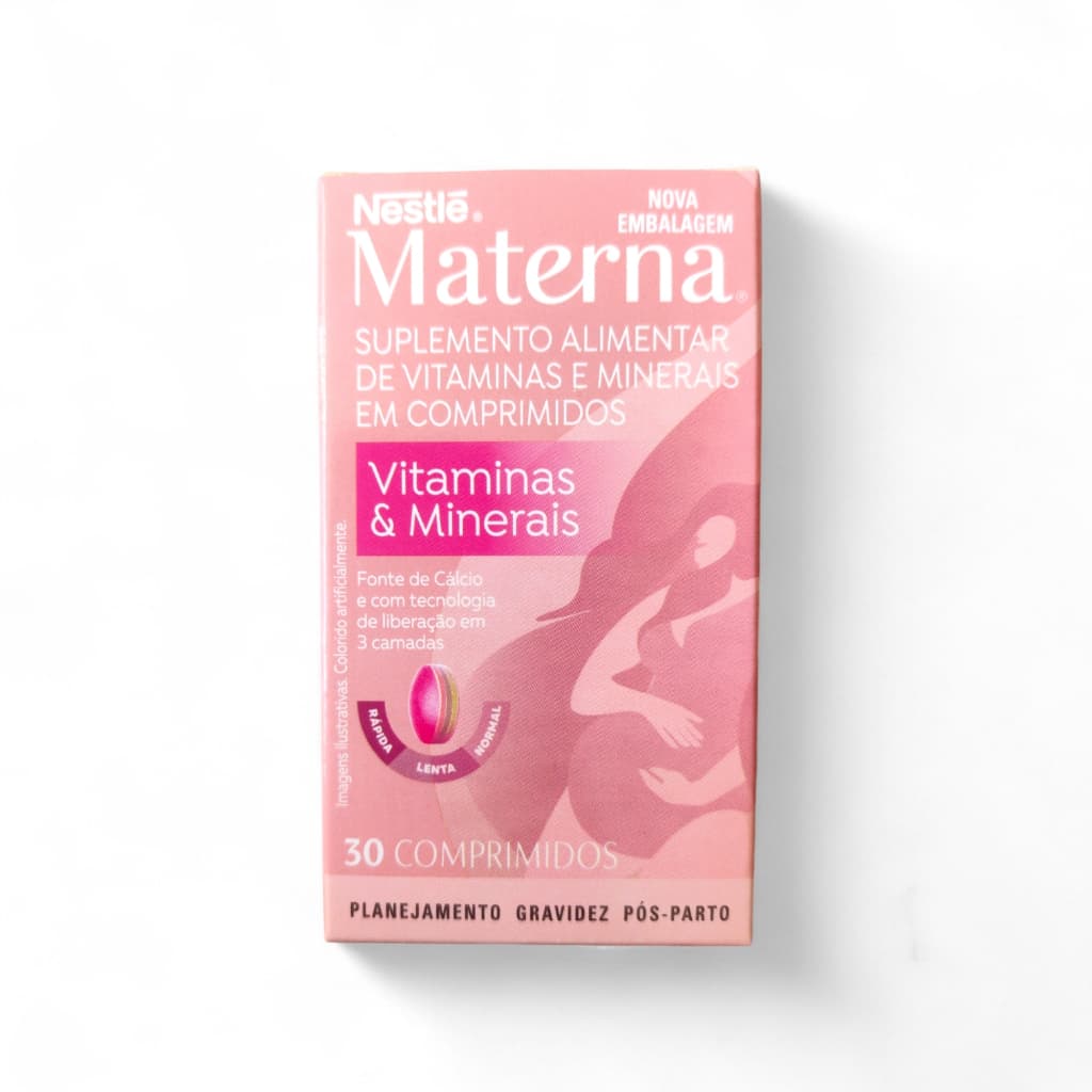MATERNA VITAMINAS E MINERAIS 30 COMPRIMIDOS