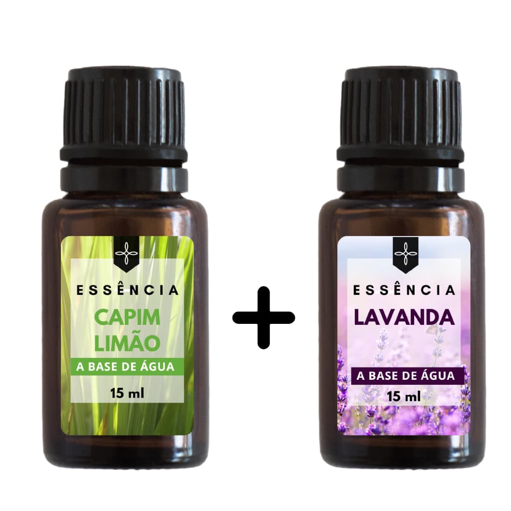 Essência Aromania 15ml Para Aromatizador Difusor de Ambiente Elétrico | Kit 2 Essências a Base de Água
