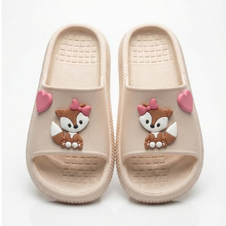 Chinelo Slide Menina do 27/28 ao 39/40 Leve Confortável Dia a dia Passeio Escola casual Raposinha