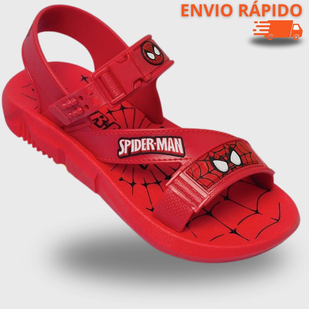 Sandália Papete Menino Infantil Personagens Hero Hulk Aranha Batman Confortável Flex