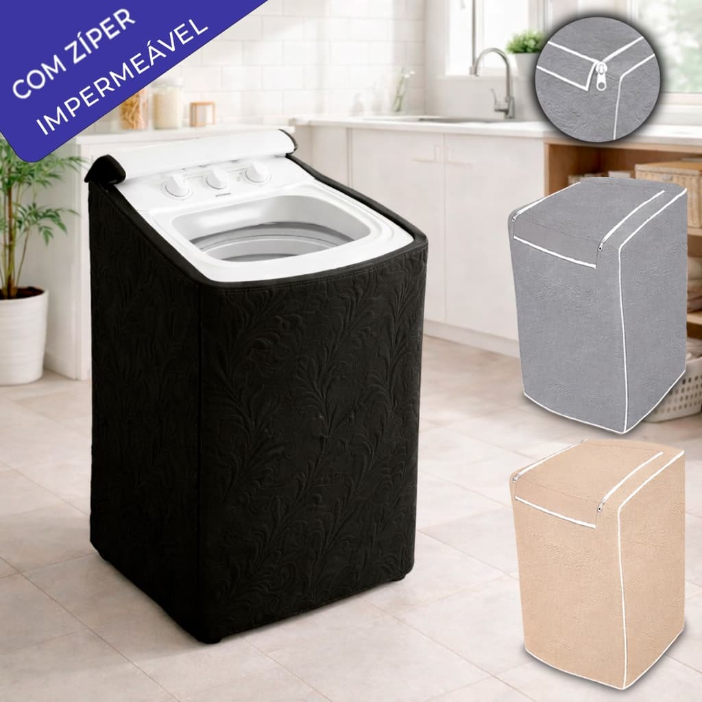 Capa Maquina Lavar Electrolux Consul Colormaq Impermeável Vários Tamanhos Com e Sem Zíper