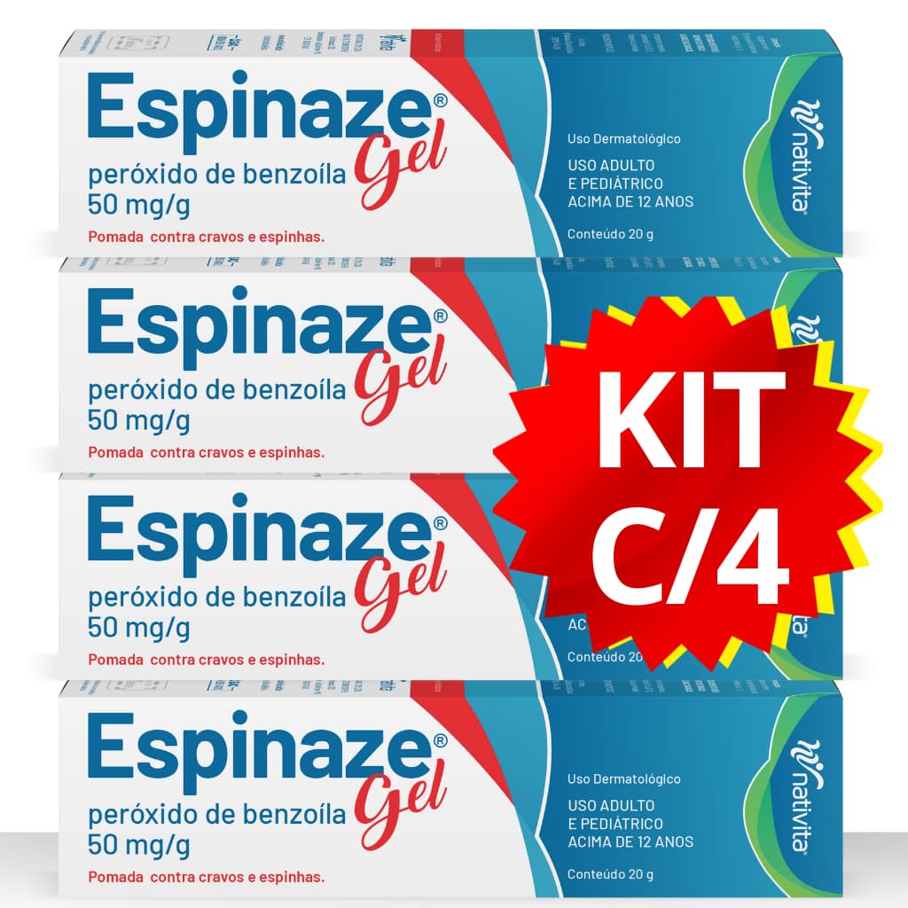 ESPINAZE GEL 20G – CONTRA CRAVOS E ESPINHAS | KIT COM 4