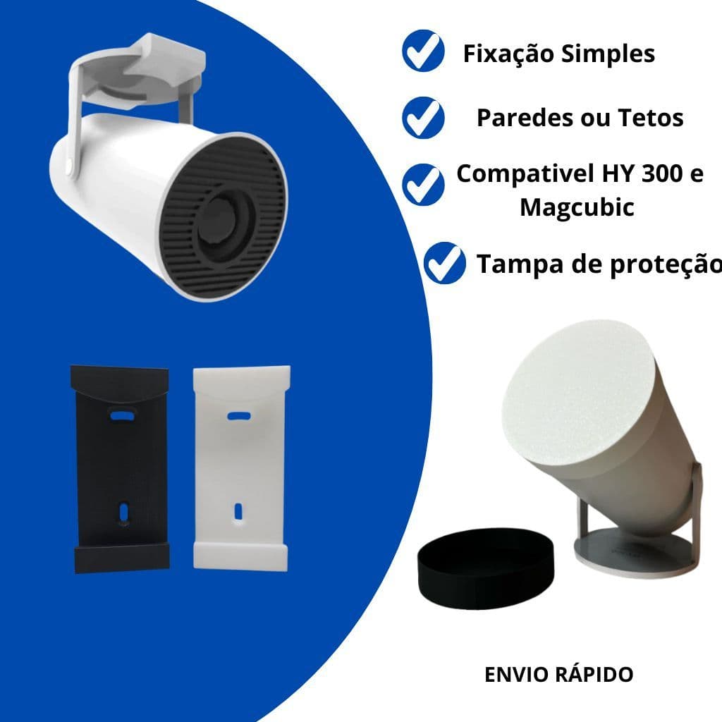 Suporte de Teto e Parede para Projetor Salange HY300 e Magcubic
