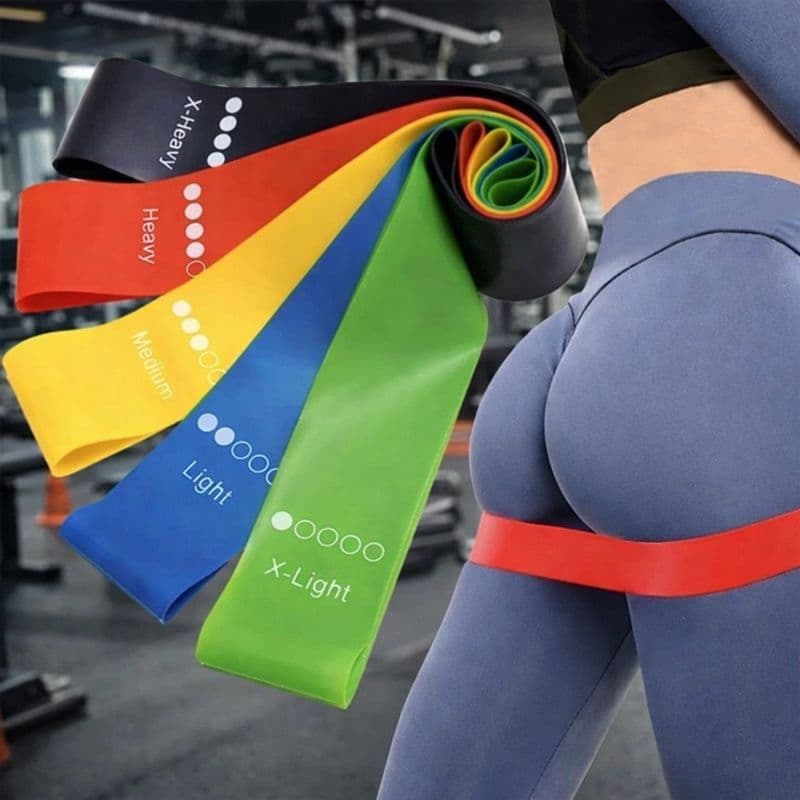 Kit 5 Faixas Elásticas Mini Band Exercícios