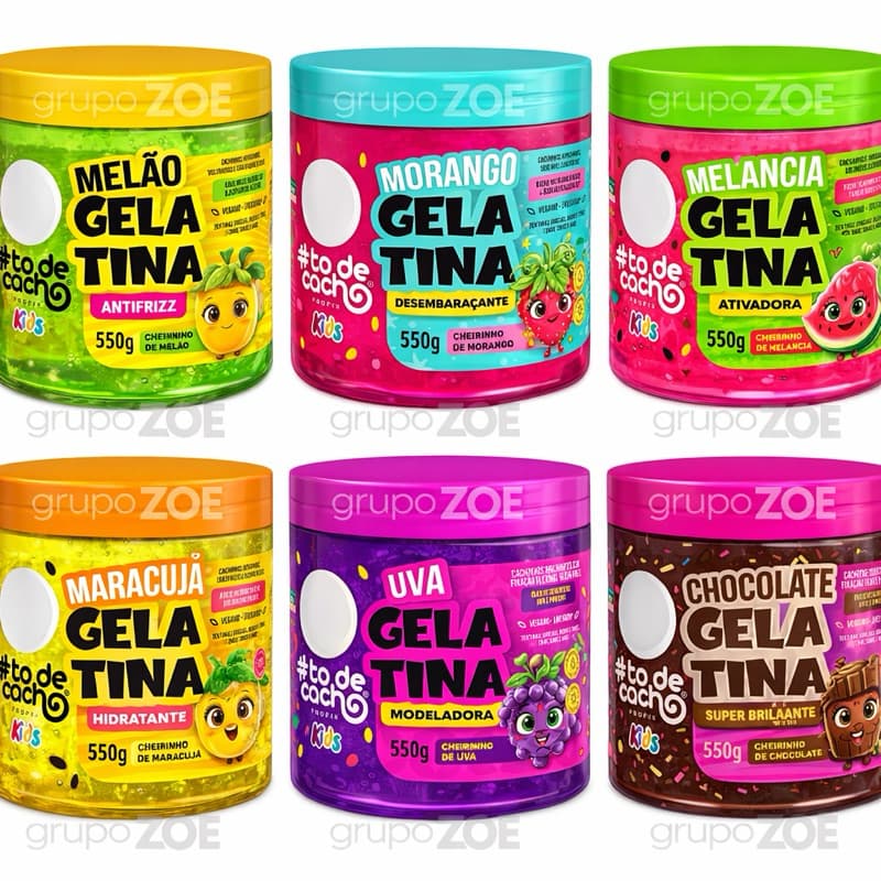 Gelatina Ativadora E Ou Modeladora De Cachos, Ideal Para Cabelos Ondulados, Cacheados E Crespos