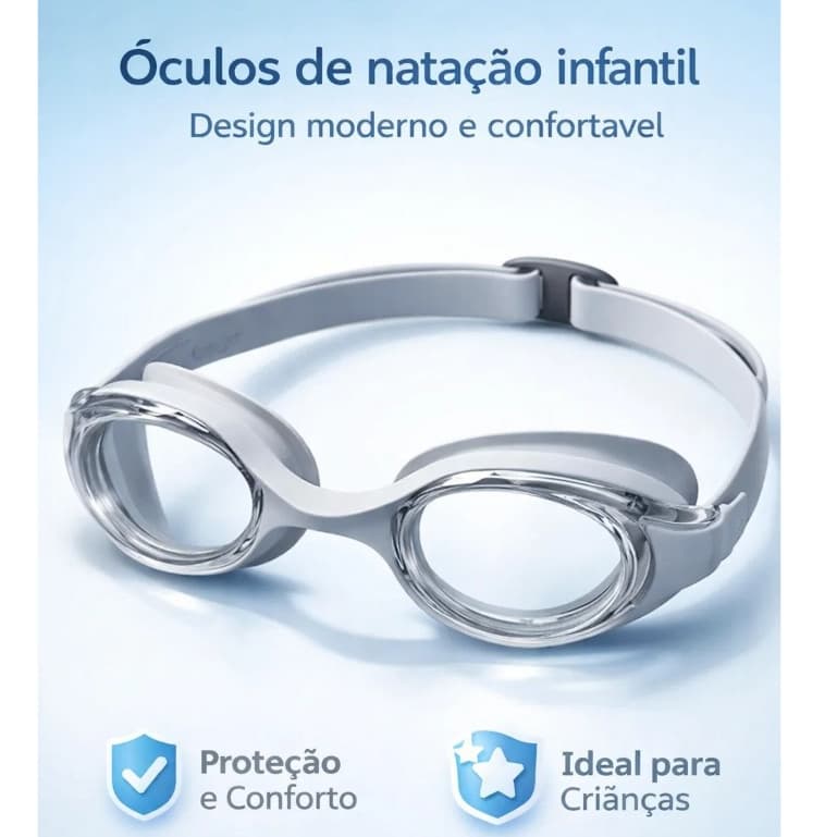 Óculos Natação Infantil Profissional Antiembaçamento Unissex
