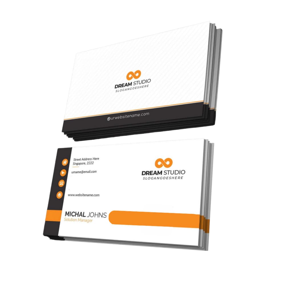 Cartão de Visita até 1000 Unidades Frente e Verso com Verniz Papel Couchê 250g Criamos a Arte