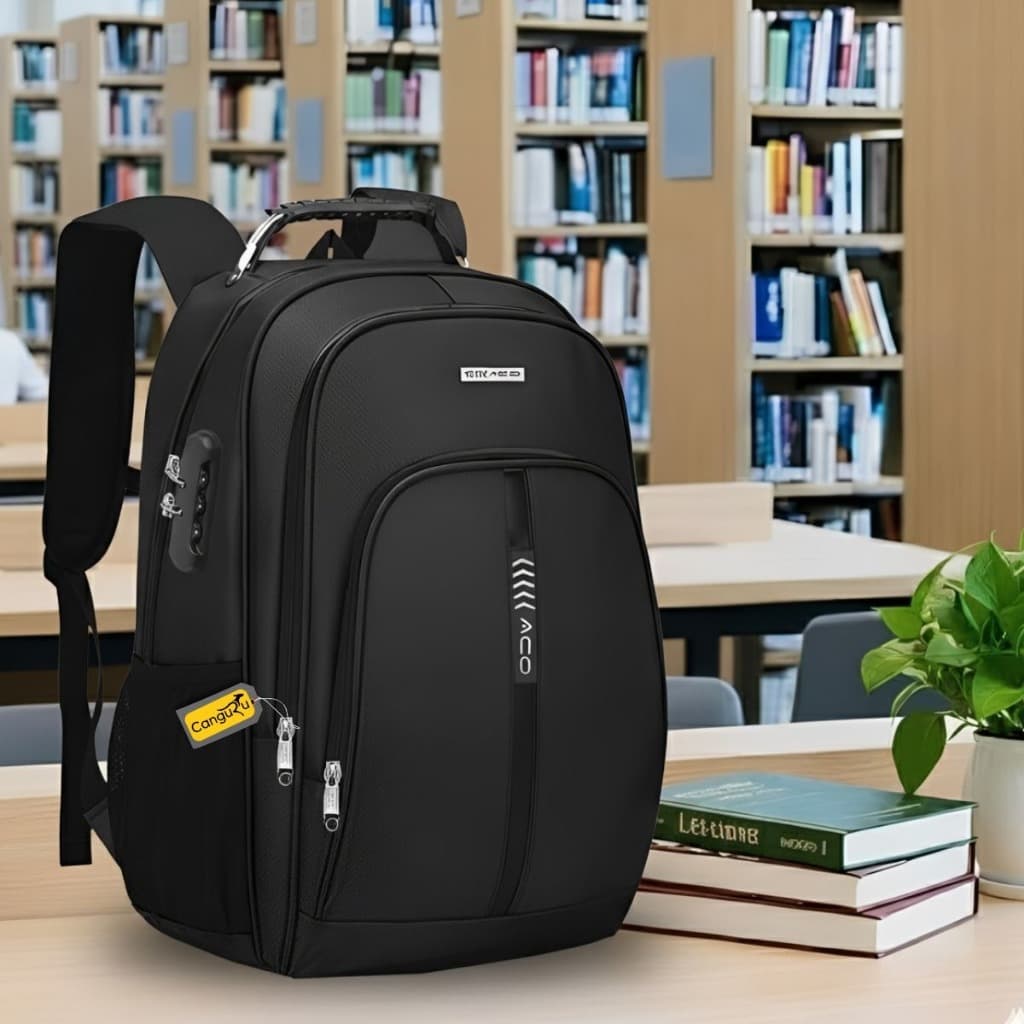 Mochila Masculina Feminina Notebook Reforçada Semi Impermeável Cadeado Dia Dia Trabalho Escolar