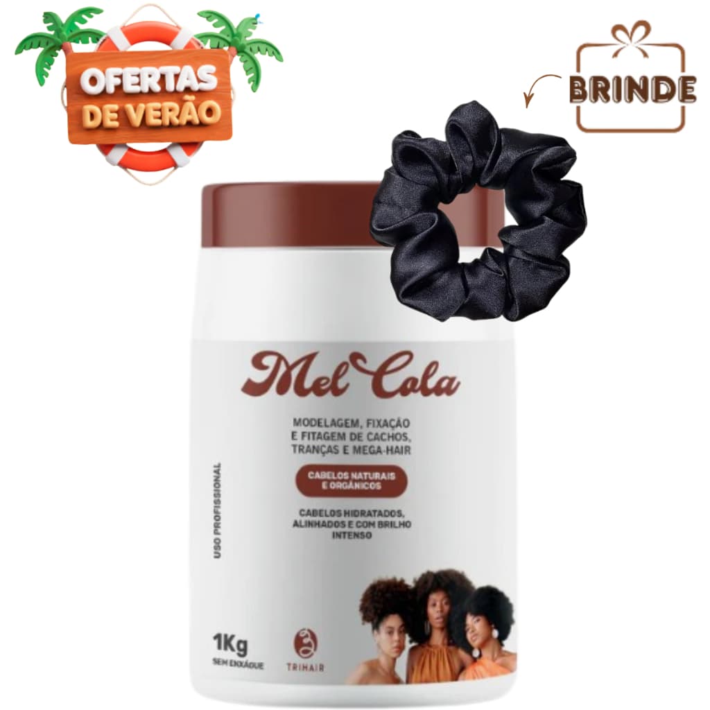 Mel Cola Cachos Naturais e Orgânicos Modelador 1kg Trihair