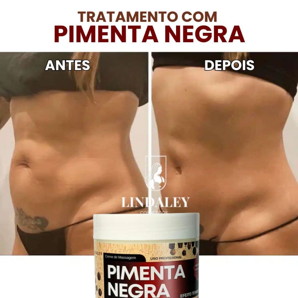 Gel de Massagem Redutor De Medidas Pimenta Negra Original - Combate Estrias/Celulite 500g