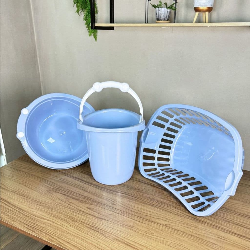 Escolha seu item: Balde 11L, Bacia 14L e Cesto Telado 25L - Praticidade e Organização para Todos os Ambientes