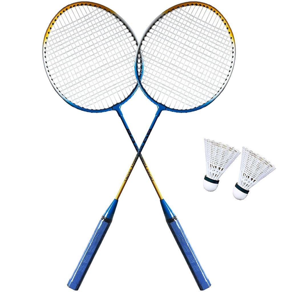 Kit Badminton Lorben 2 Raquetes e bolas lazer Completo