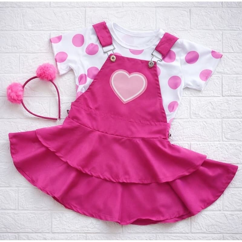 Fantasia Salopete Maria Clara e JP (Salopete, blusa e tiara pompom)