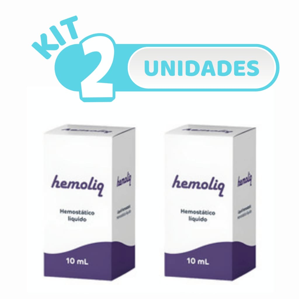 Kit 2 Hemoliq Estanca Sangramento Ação Rápida e Segura Maquira Hemostático Líquido