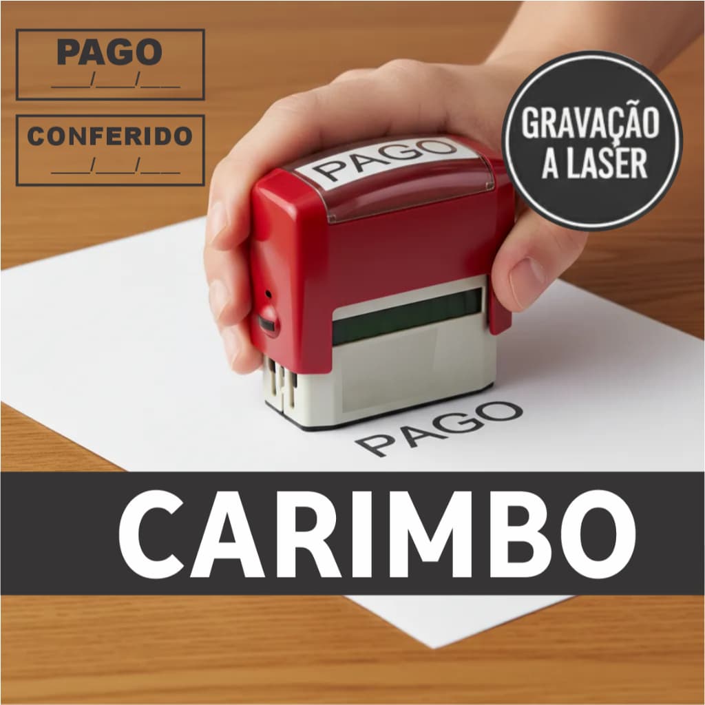 Carimbo Automático Nykon 302 Personalizado - Médico Professor Advogado Enfermagem - Várias Cores