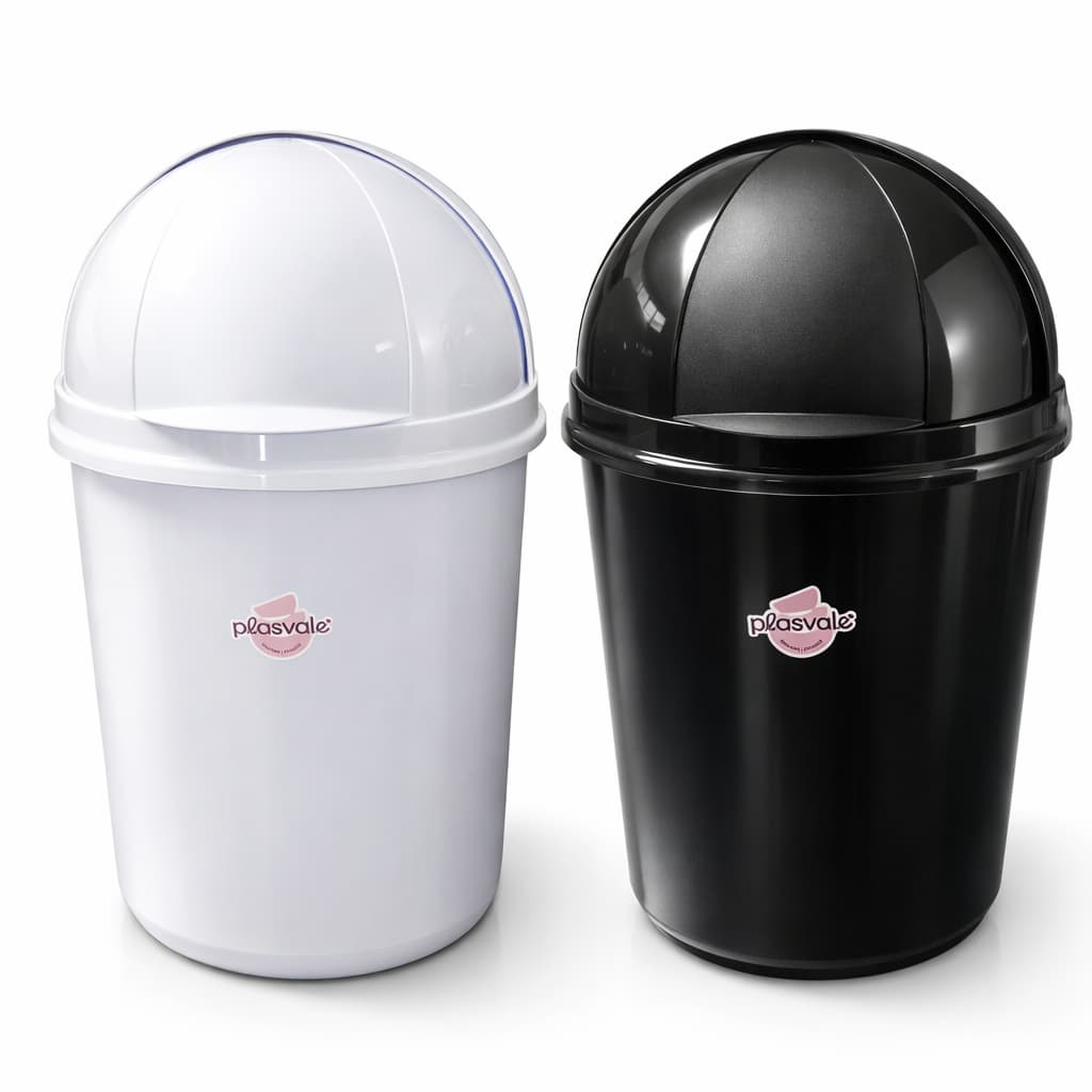 Lixeira Retrátil 7,3L para Banheiro e Cozinha Plasvale - Compacta e Resistente