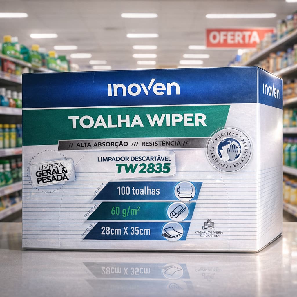 TOALHAS DESCARTÁVEIS REUTILIZÁVEIS TW2835 C/100UN INOVEN