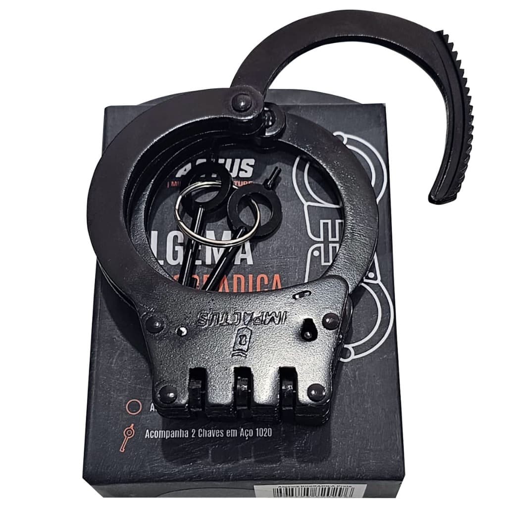 Algema Dobradiça Impactus Em Aço Carbono Aisi 1020 Preto