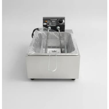 Fritadeira Elétrica Profissional de óleo em Inox 7 Litros 3.000 Watts- Alto desempenho