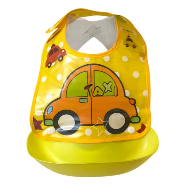 Babador Silicone Cata-migalha Removível Impermeável Lavável