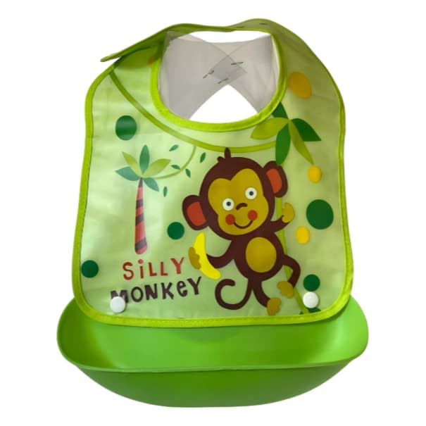 Babador Silicone Cata-migalha Removível Impermeável Lavável