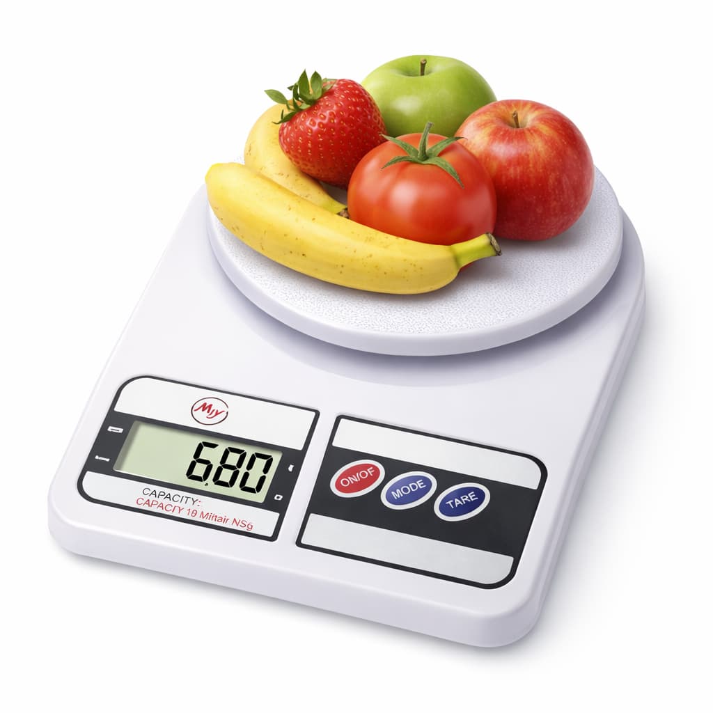 Balança Cozinha Digital 10kg Alta Precisão Branco Confeitaria Fitness Dieta