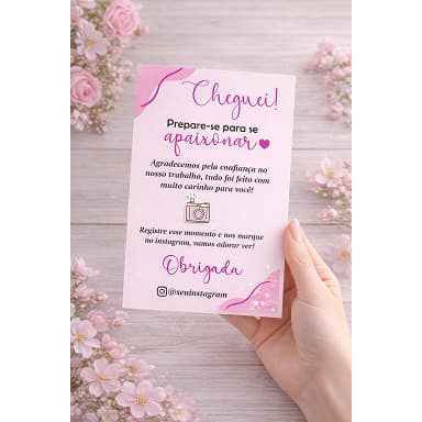 50 Cartões de agradecimento ao cliente