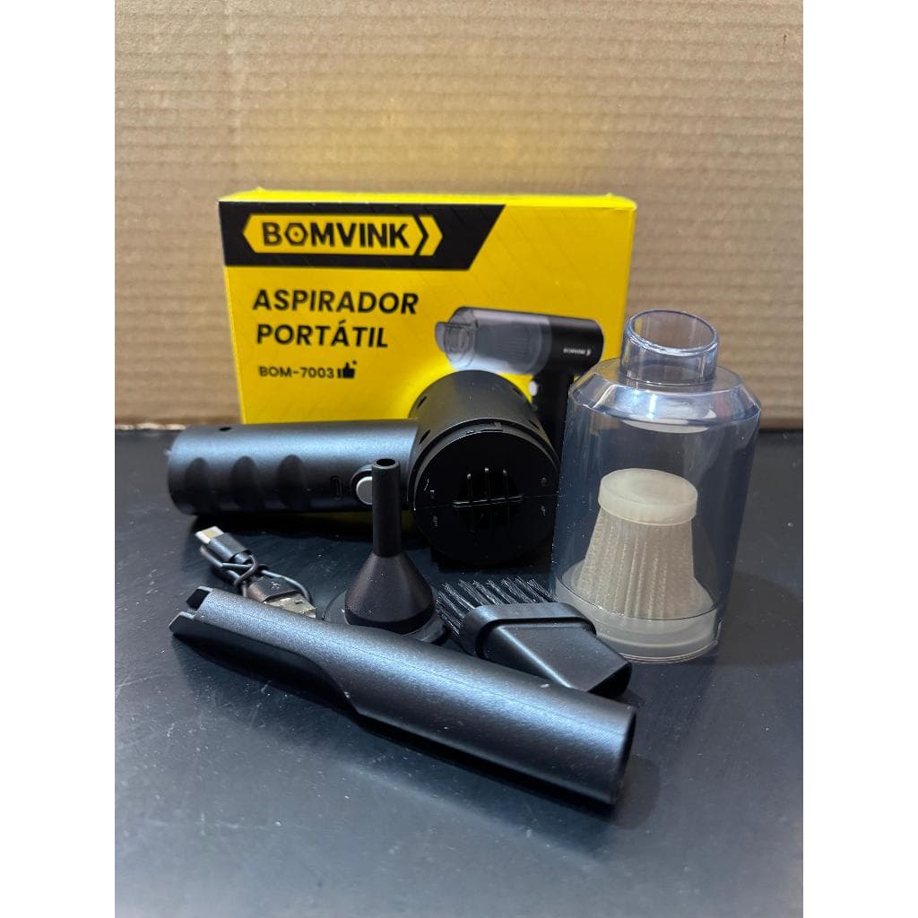 Mini Aspirador De Pó Sem Fio Automotivo Profissional Recarregável Casa Sofá BOMVINK