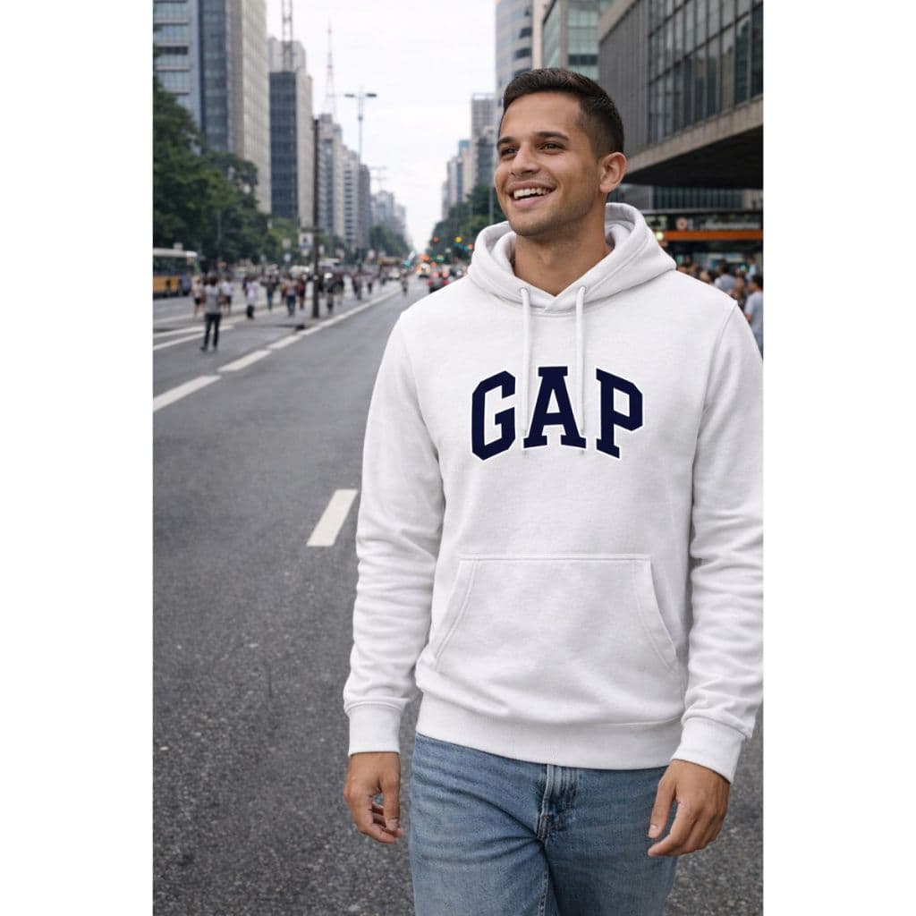 Moletom Canguru Blusa Frio Casaco Algodão Estampado Bolso Confortável