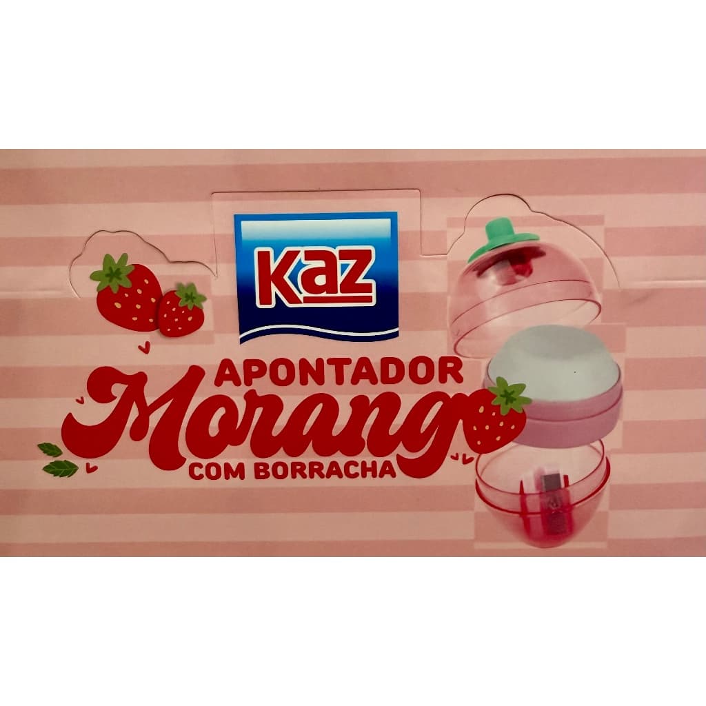 Apontador Morango com Borracha