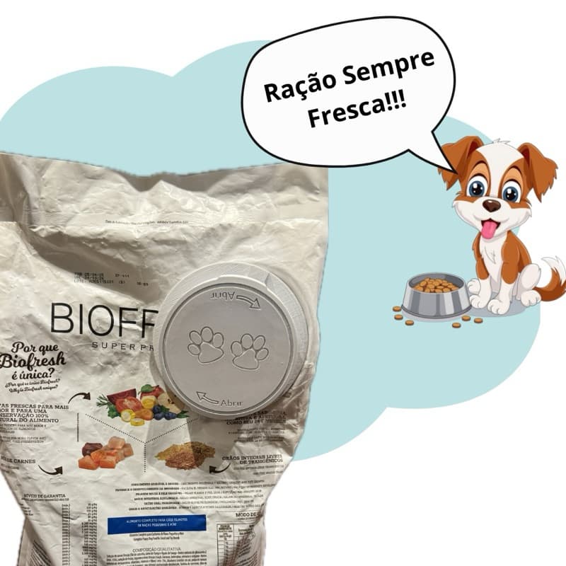 Tampa Prática para saco de ração