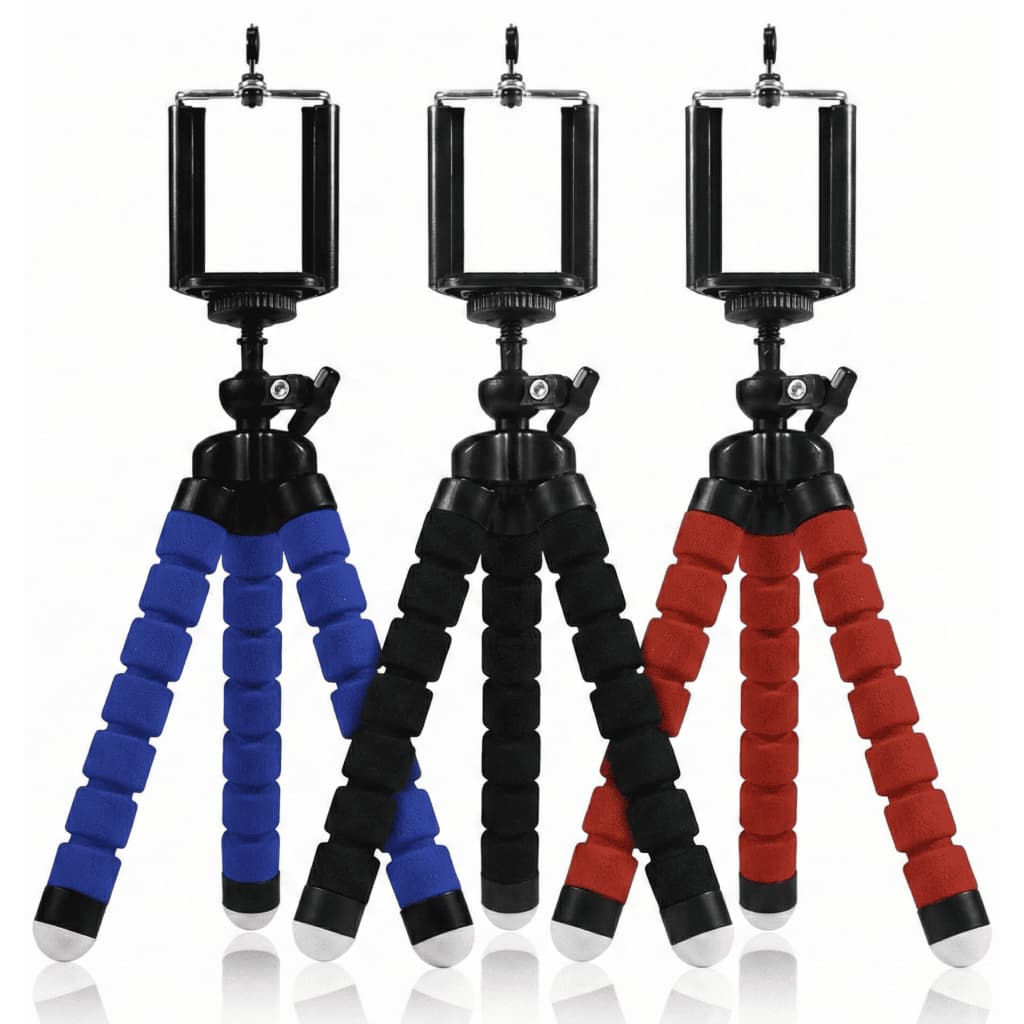 Mini Suporte Tripé De Mesa Escalável Para Celular - Flexibilidade Total e Fixação Segura