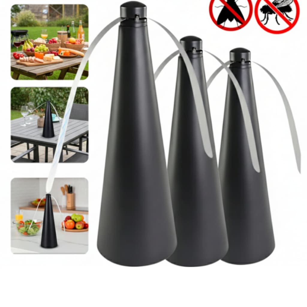 Kit 1, 2, 3  Ventilador portátil repelente espanta mosca mosquito de mesa sem químico silencioso e seguro