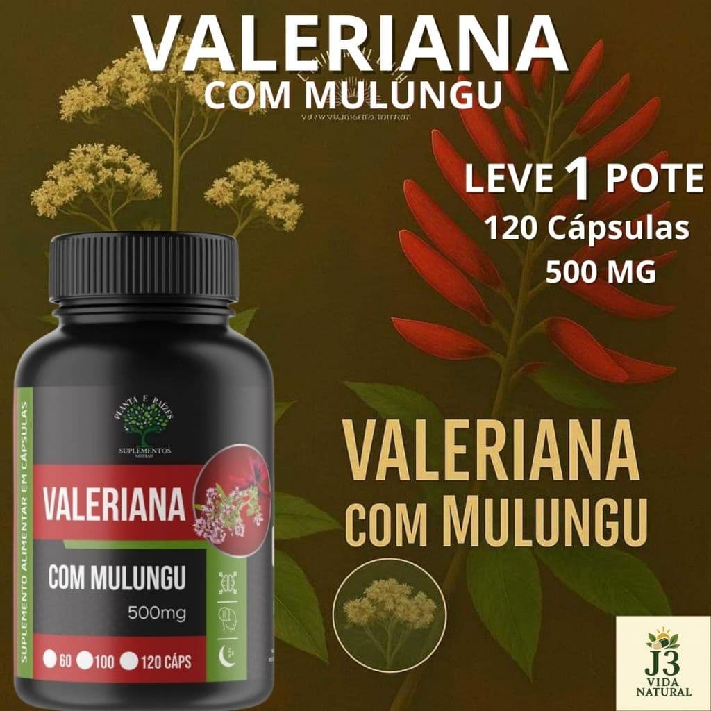 SUPLEMENTO V@LERI@N@+ MULUNG 100% NATURAL - 120 CÁPSULAS 500MG