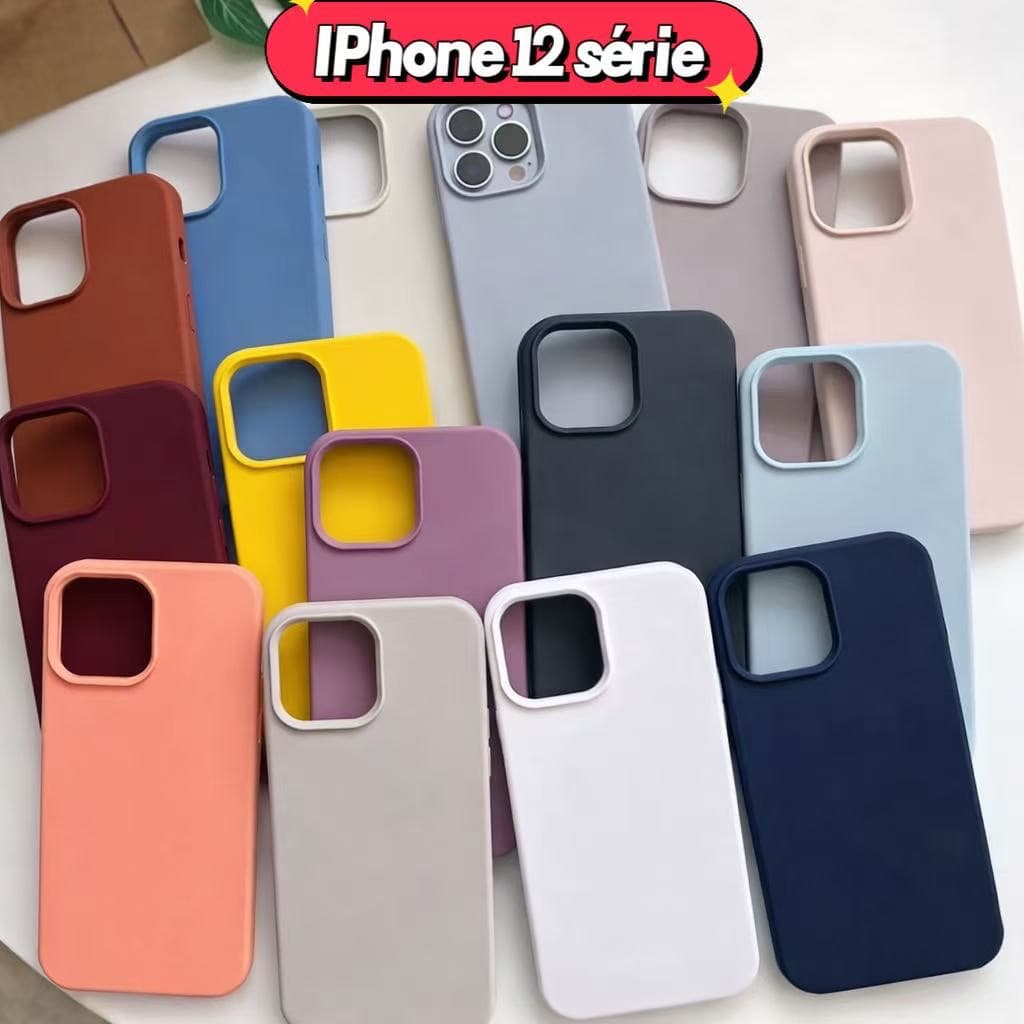Capinha iPhone 12 / 12 Pro/12 PRO MAX Case Capa Silicone Aveludada Premium