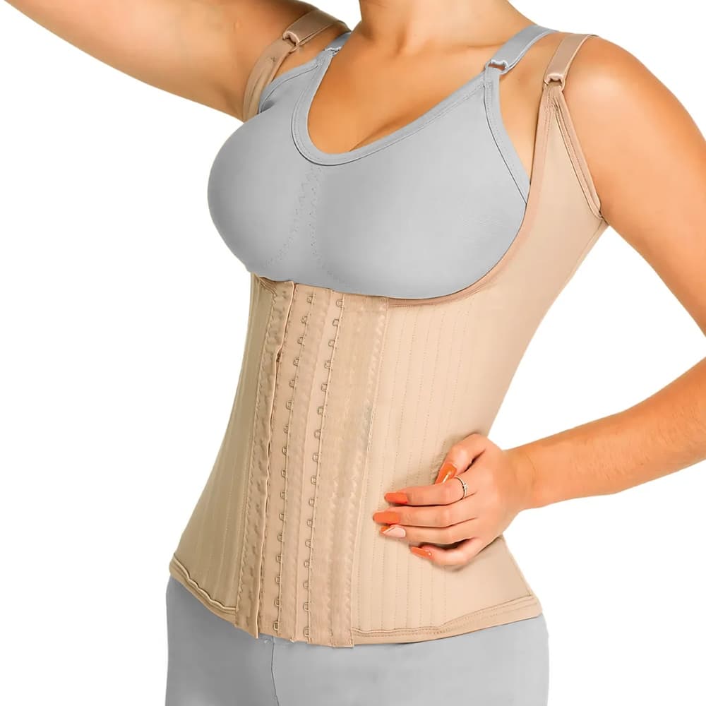 Corset Feminino, Cinto Modelador, Ajustador de Cintura com Hastes de Aço, Modelador Corporal PP a EGG
