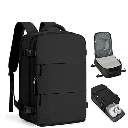 Mochila de Viagem para Homens e Mulheres - Grande Capacidade, Múltiplos Compartimentos, À Prova d'Água, para Notebook