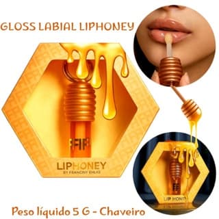 Gloss Labial Liphoney mel brilho Franciny Ehlke By Fran amarelo abelha mel
