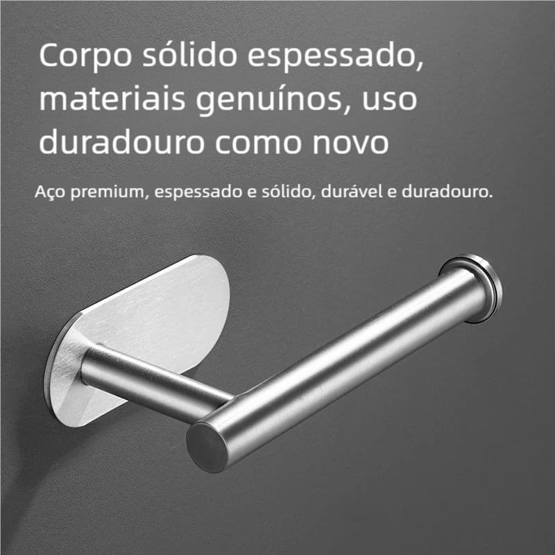 Suporte de Papel na Porta do Armário - Cabide para Pano de Limpeza